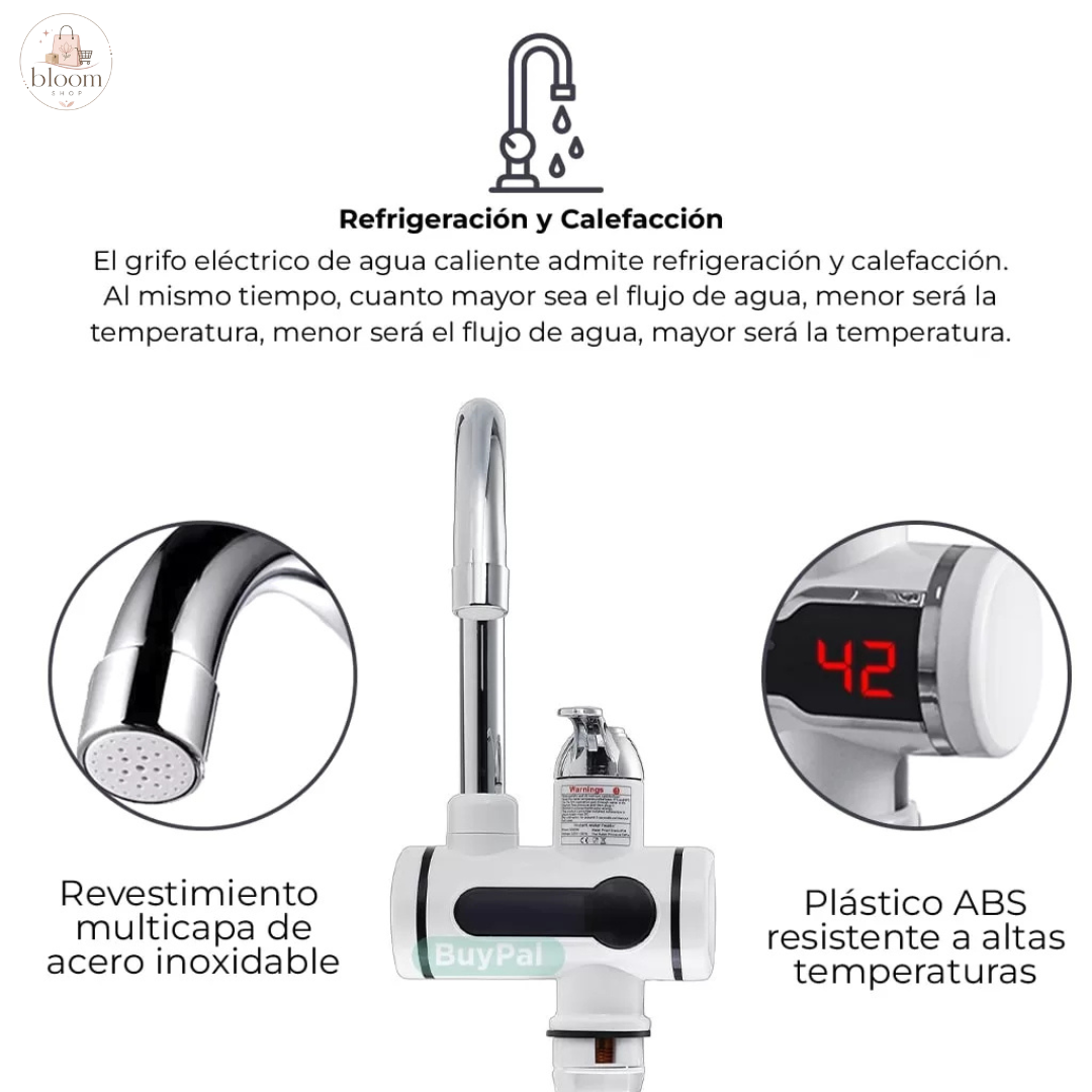 Grifo Calentador Electrico con Ducha