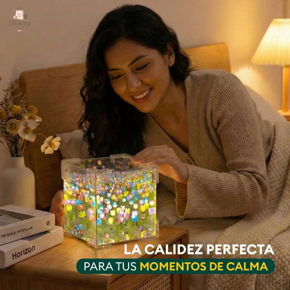 Lampara Cubo Magico de Tulipanes